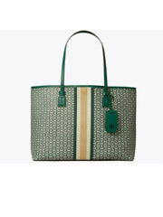 Tory Burch Malachite Quinn Large Zip Tote