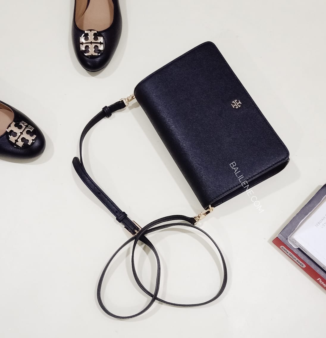 Tory Burch 58440 Emerson Combo Crossbody Black