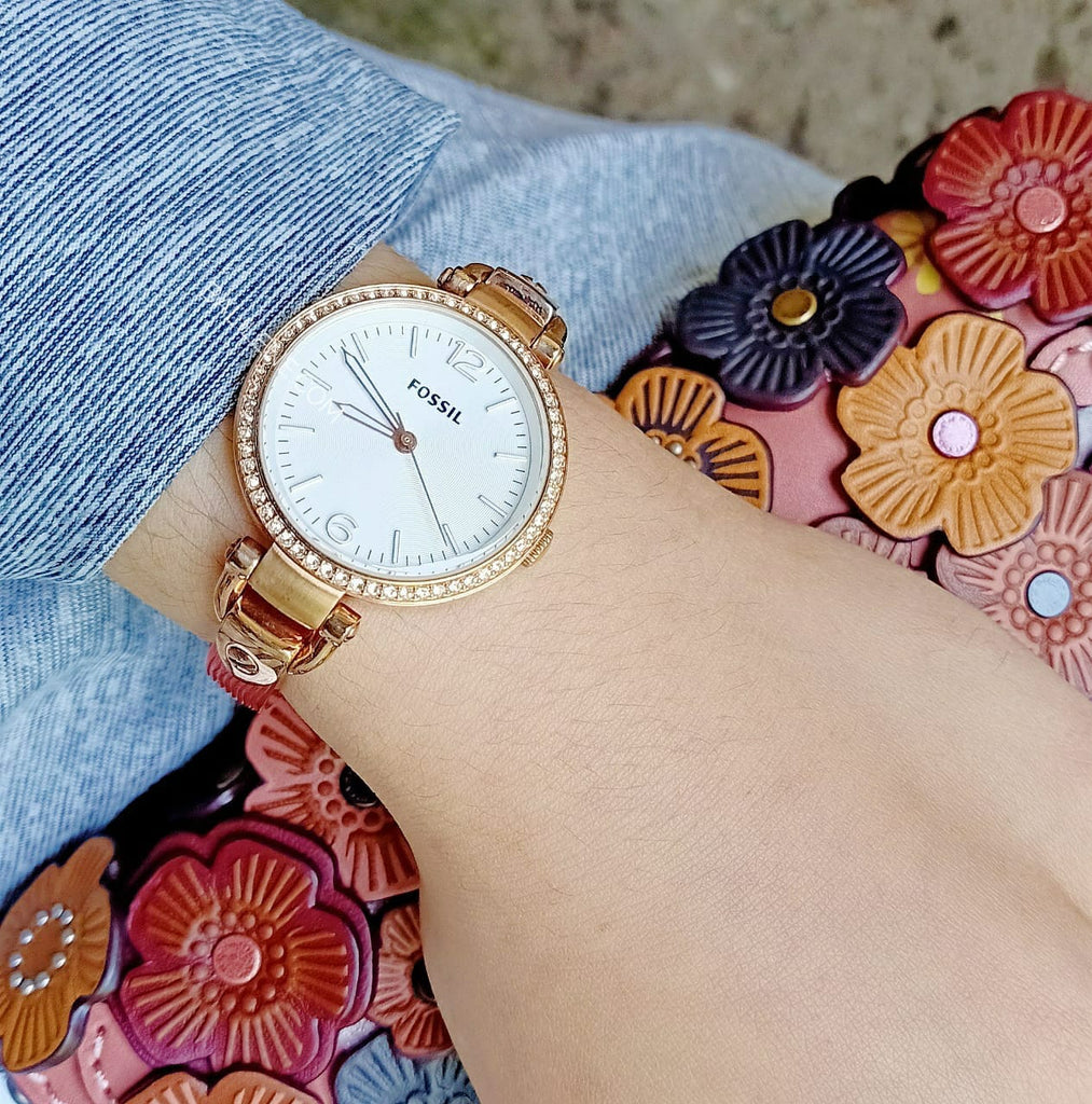 Fossil georgia rose discount gold