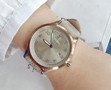 Fossil BQ2509 Wylie Three-Hand Date Taupe Leather Watch