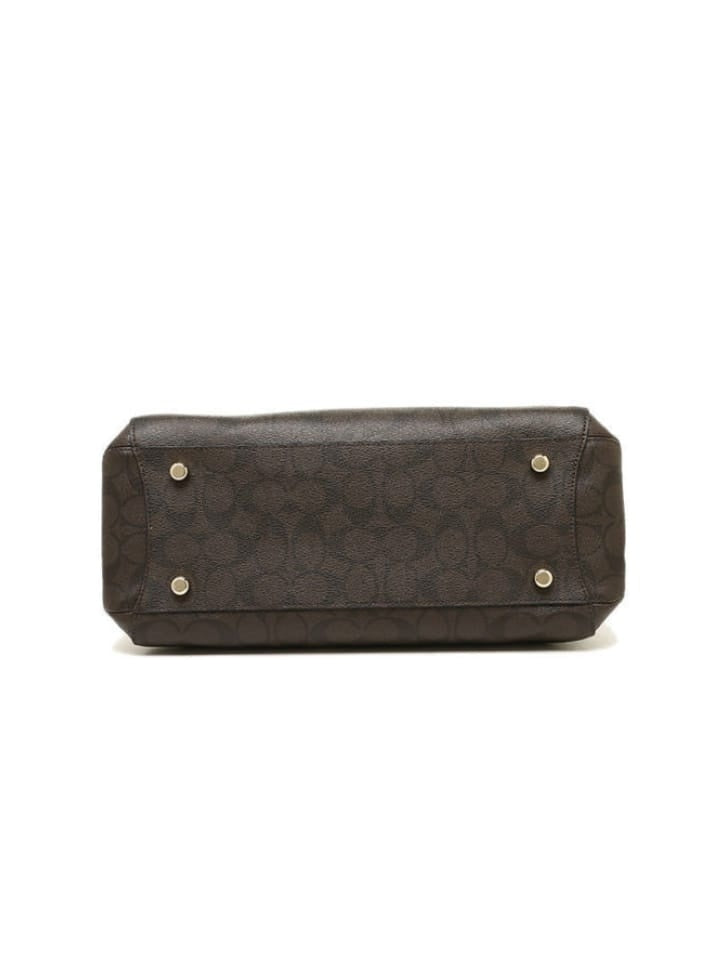 Coach F58310 Small Margot Carryall Signature Brown Black