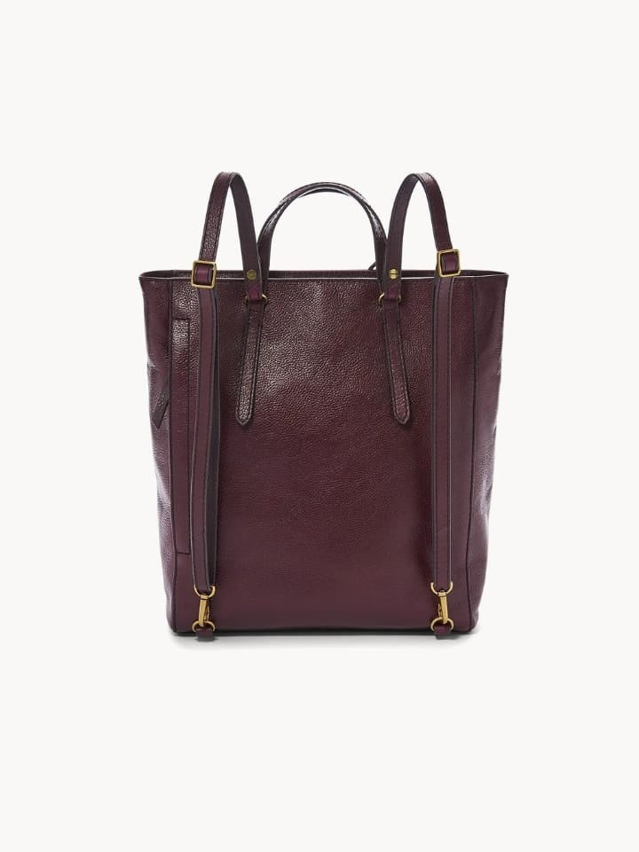 camilla convertible large leather backpack Fossil Zb7517503 Camilla Backpack Large Fig – Balilene