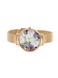 Olivia Burton OB16MF06 Marble Florals Silver & Rose Gold Watch