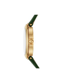 Tory Burch TBW6102 Womens Bailey Green Leather Strap Watch