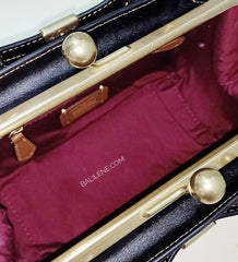 Coach 88542 Dreamer 21 Signature Kisslock Tan Black