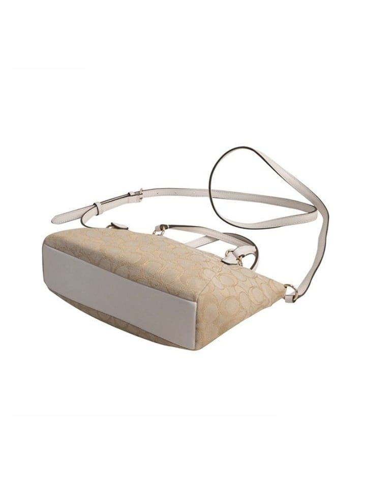 Coach F57830 Mini Kelsey Satchel Outine Signature Light Khaki Chalk