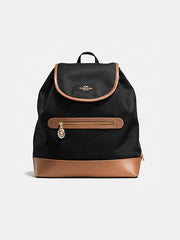 Coach f37240 Sawyer Backpack In Canvas Black