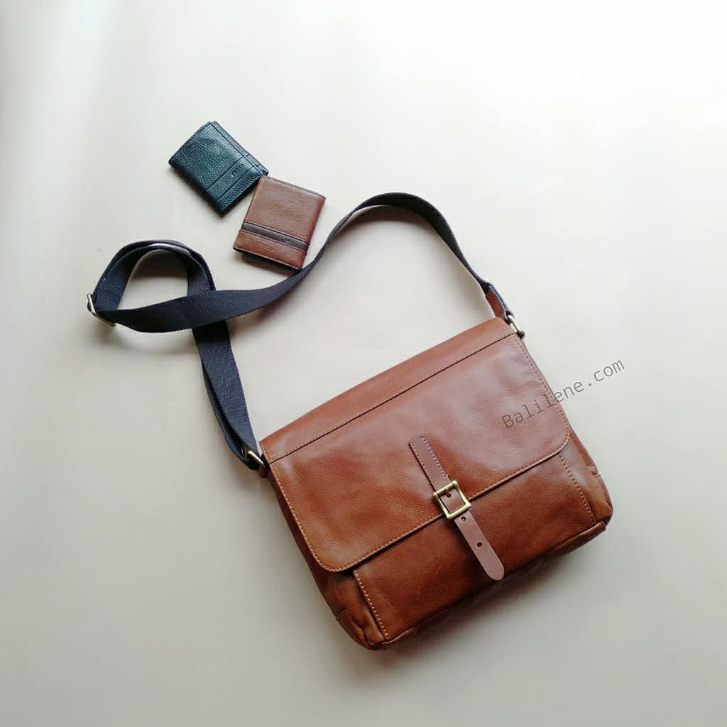 Fossil Mbg9034222 Defender Ew City Cognac Bag
