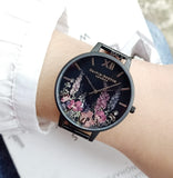 Olivia Burton OB16AD29 After Dark Ladies Multicolor Dial Black Stainless Steel