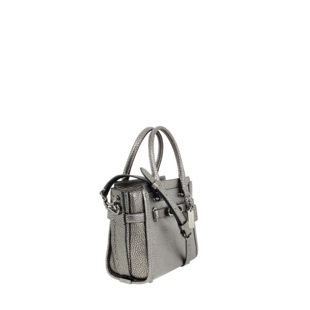 Coach 54625 Swagger 15 In Pebble Leather Gunmetal