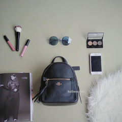 Coach F30530 Andi Leather Backpack Black