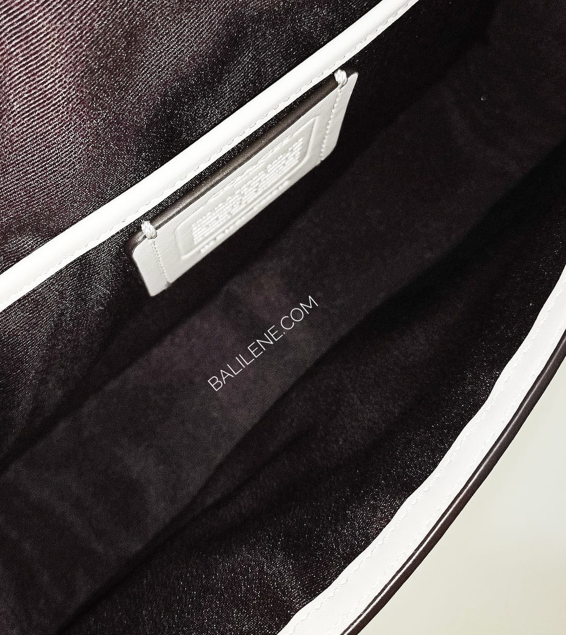 Coach F20913 Varsity Patchel Leather Penny Chalk