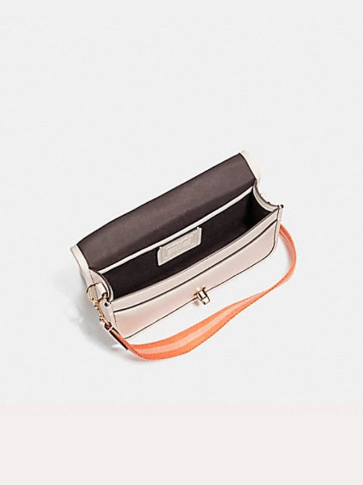 Coach F20913 Varsity Patchel Leather Penny Chalk