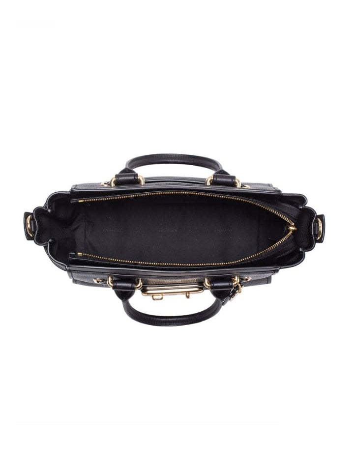 Coach F87295 Swagger 27 Pebble Leather Carryall Black