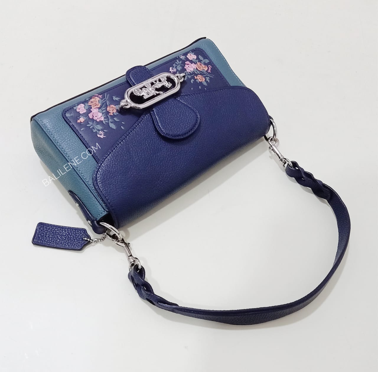 Coach 91024 Rose Bouqt Jade Shoulder Bag Midnight Multi
