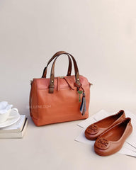 Fossil Zb7602836 Rachel Leather Satchel Persimmon