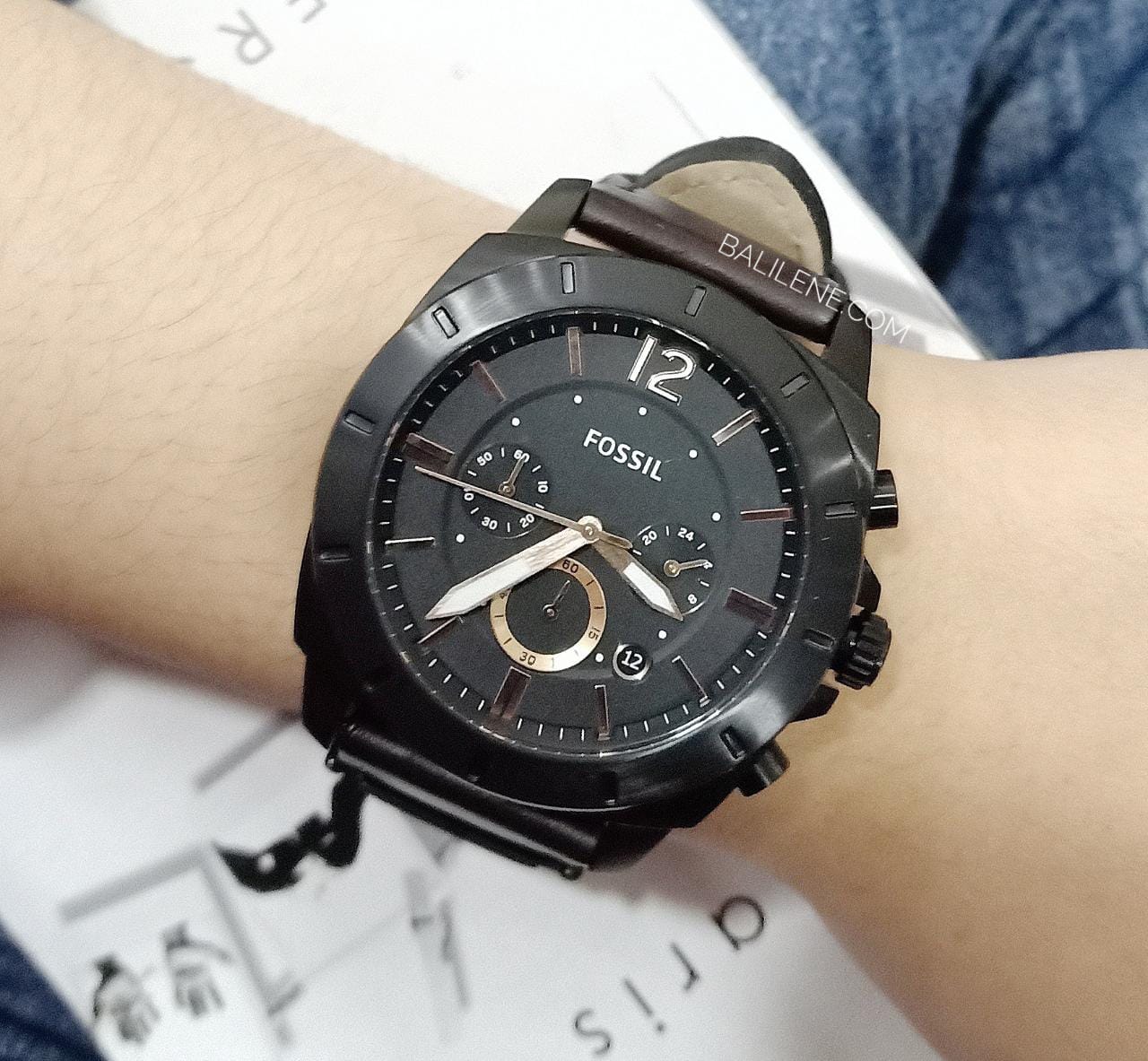 Fossil  Bq2380ie Privateer Chronoghraph Brown