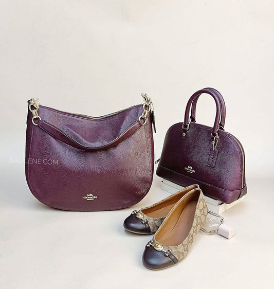 Coach F29170 Mini Sierra Satchel Metallic Raspberry