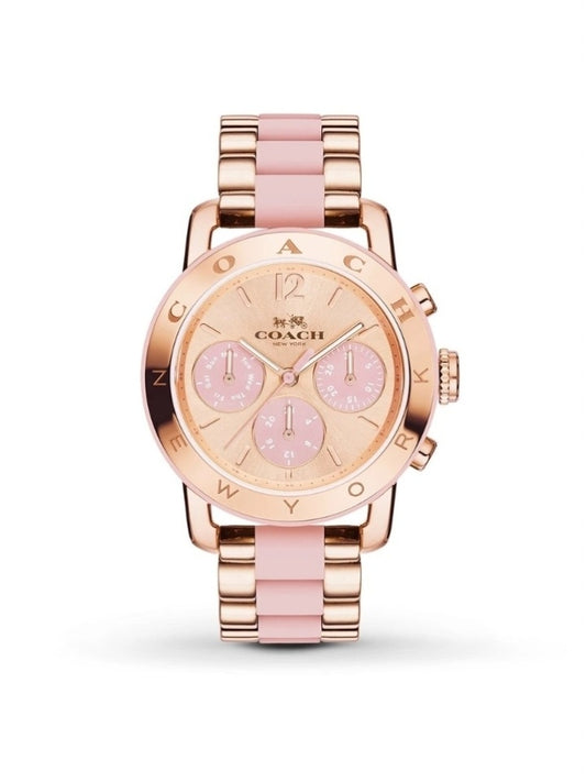 Coach 14502535 Sport Ladies Chronograph Watch Fashion Rose Gold