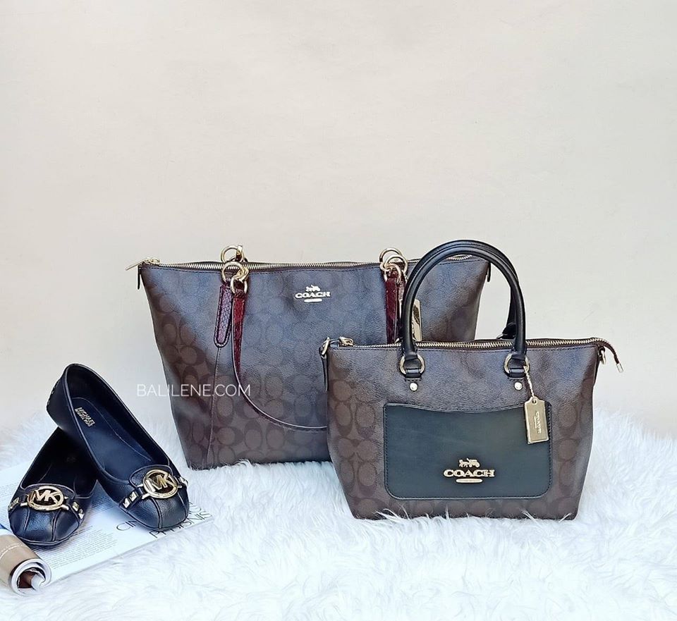 Coach F68103 Ava Tote Brown Black Multi