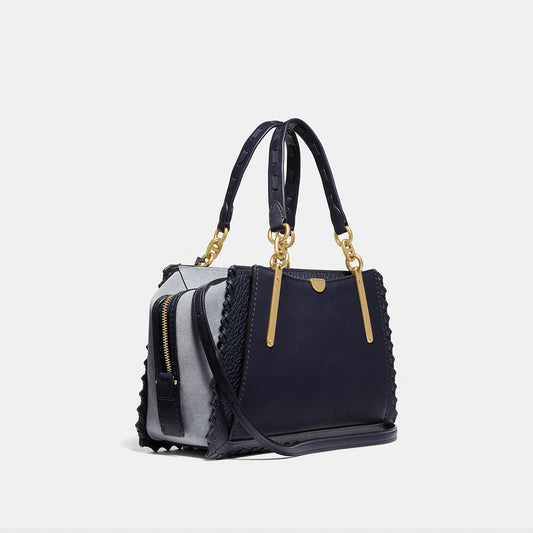Coach 76787 Whipstitch Mixed Leather Dreamer Ink Multi
