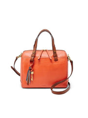 Fossil Zb7602836 Rachel Leather Satchel Persimmon
