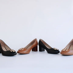 Tory Burch 50943 Janey 85mm Pump/Calf Leather Perfect Black