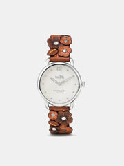 Coach 14502744 Delancey Cream Dial Brown Leather Ladies Watch