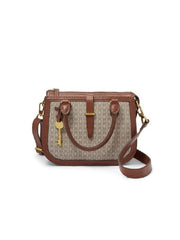 Fossil Zb7721939 Ryder Mini Satchel Handbags Taupe/tan