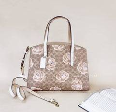 Coach 31667 Charlie Signature Rose Tan Chalk