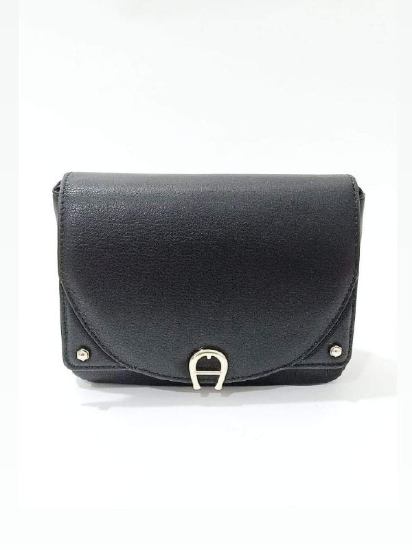 Aigner 132088-87 Crossbody Bag Leather Black