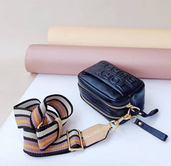 Tory Burch 53074 Perry Double Zip Mini Bag Black