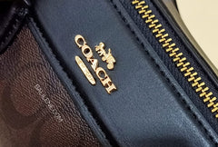 Coach F32203 Signature Mini Bennett Satchel Brown Black