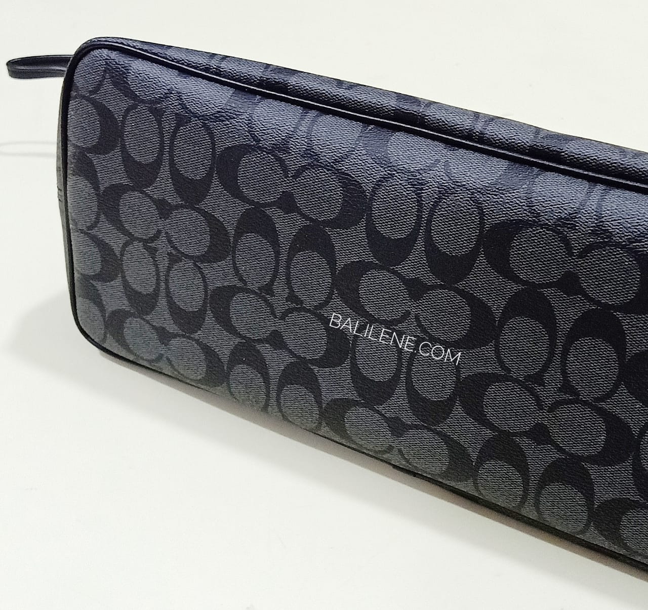 Coach F57842 Signature Drawstring Carryall Black Smoke
