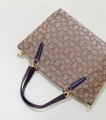 Coach f27582 canvas Small Kelsey Khaki Brown