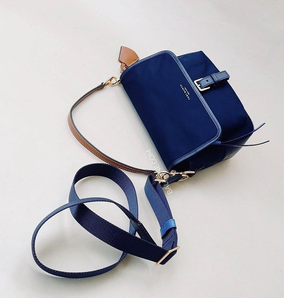 Tory Burch 58402 Perry Nylon Crossbody Royal Navy