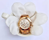 Marc Jacobs MBM3156 Chronograph Quartz Rose Gold Stainless Steel Women Watch