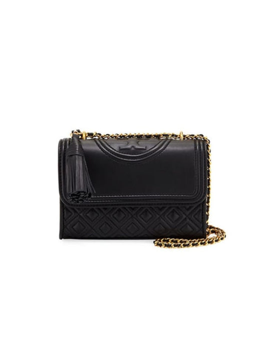 Tory Burch 43834 Fleming Small Shoulder Bag Black