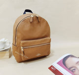 Coach Medium Charlie Backpack Light Saddle