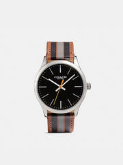 Coach 14602366 Varsity Stripped Watch Dark Saddle Multi