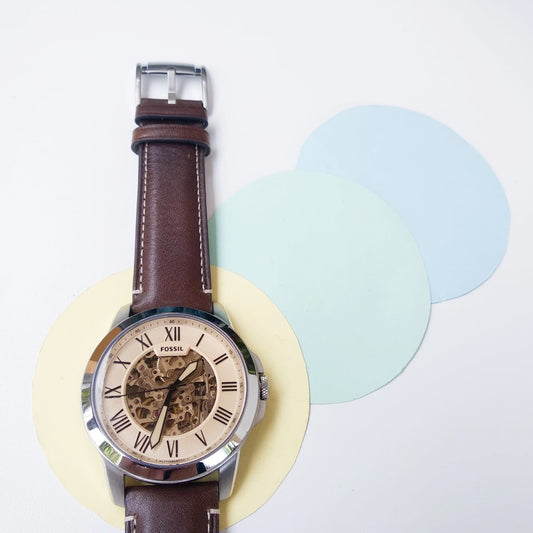 Fossil Me3122 Grant Automatic Chronograph Dark Brown Leather Watch