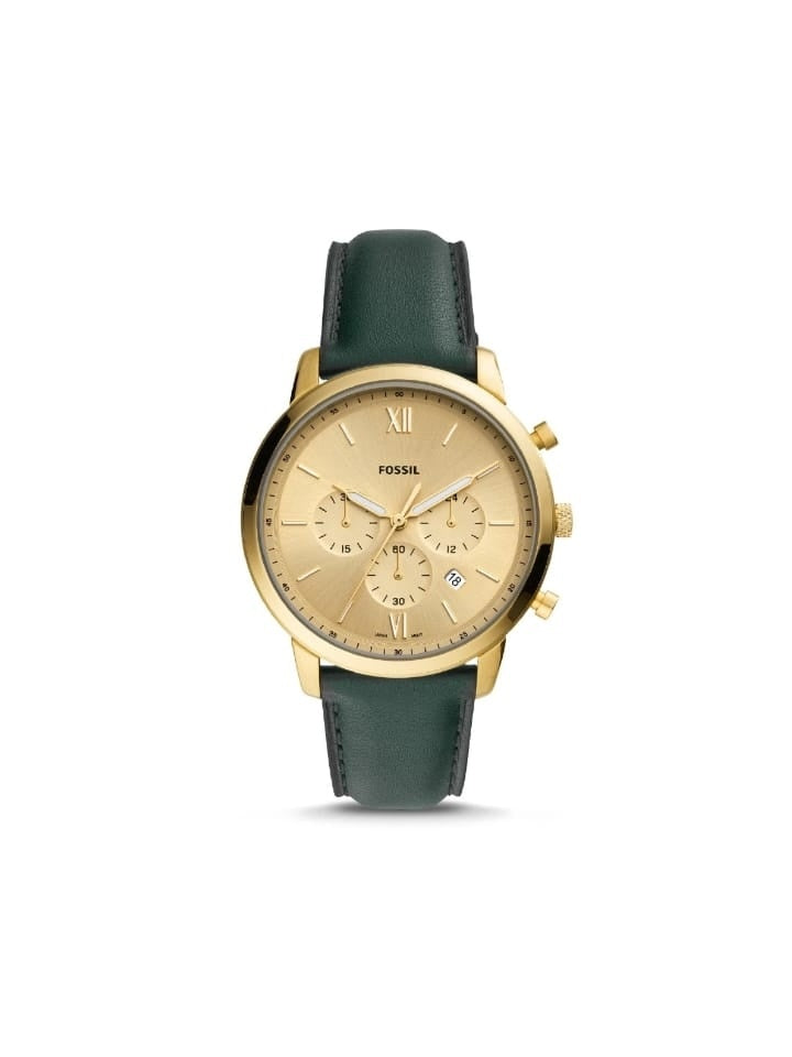 Fossil FS5580 Neutra Chronograph Dark Green Leather Watch