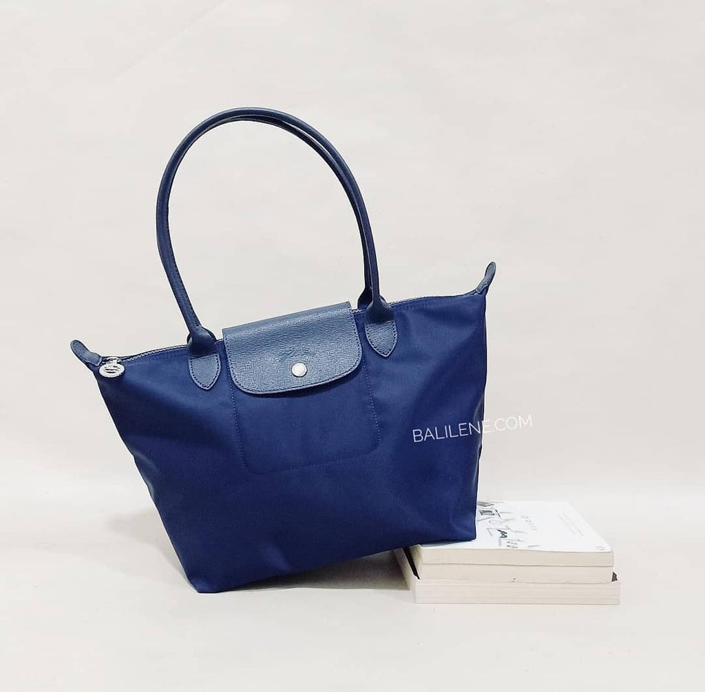 Longchamp L2605598234 Le Pliage Neo Small Nylon Shoulder Tote In Blue –  Balilene