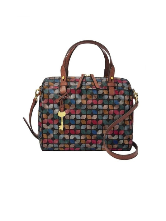 Fossil  Zb7314016 Rachel Satchel Black Multi