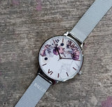Olivia Burton Marble Floral Silver