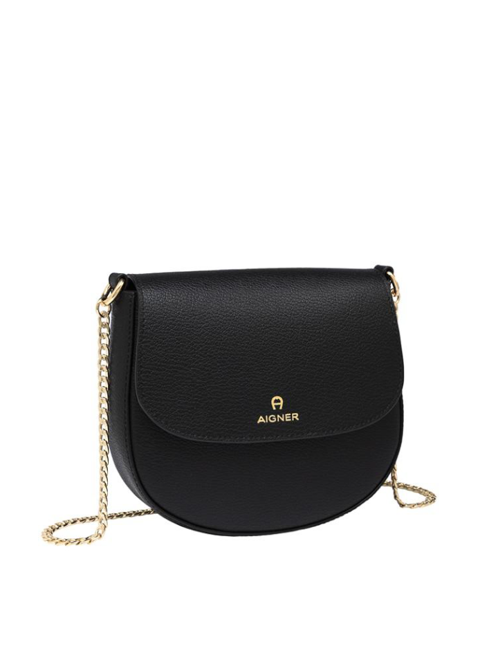 Aigner Ava XS Crossbody Bag With Chain Strap Black