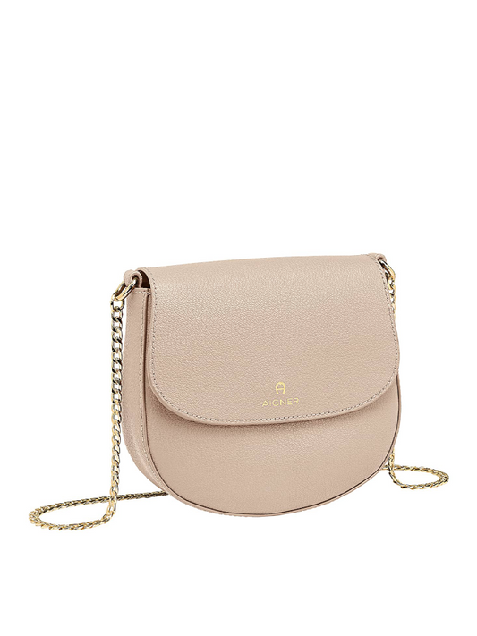 Aigner Ava XS Crossbody Bag With Chain Strap Beige
