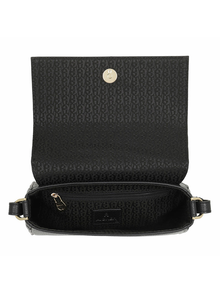 Aigner 132134-85 Travel Coll Crossbody Bag Black