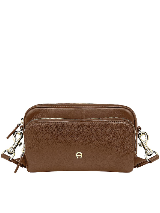 Aigner 132213 50-0728 Fabia Camera Bag Dark Toffe Brown