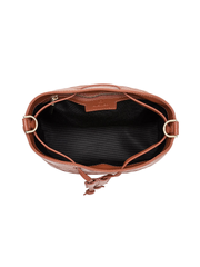 Aigner 136020 50 Quilted Hobo Bag Cognac Brown